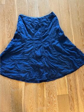 Talbots Deep Blue Circle Skirt
